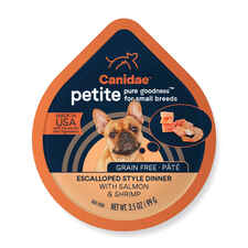 Canidae PURE Petite Small Breed Grain Free Salmon & Shrimp Pate Wet Dog Food 3.5 oz Cups - Pack of 12-product-tile