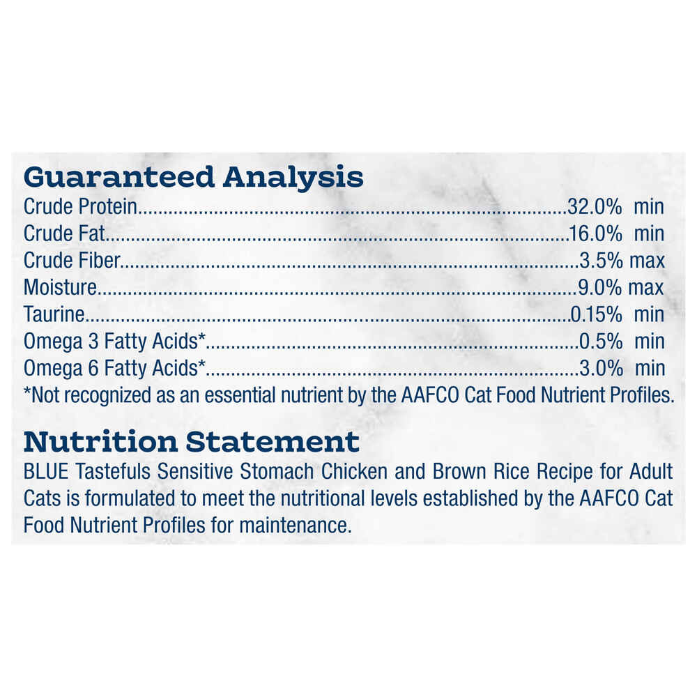 Blue Buffalo™ Tastefuls™ Adult Cat Sensitive Stomach Chicken & Brown Rice Recipe Cat Food