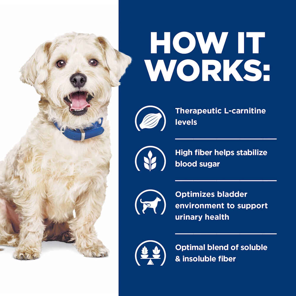 Hill's Prescription Diet w/d Multi-Benefit Digestive + Weight + Glucose + Urinary Management Chicken Flavor Dry Dog Food