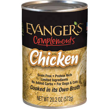 Evanger's Grain Free Chicken Canned Dog & Cat Food 20.2-oz, case of 12 product detail number 1.0