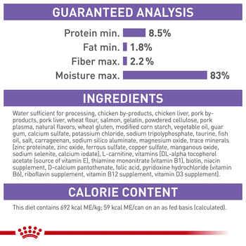 Royal Canin Feline Health Nutrition Spayed / Neutered Thin Slices in Gravy Adult Wet Cat Food - 3 oz Cans - Case of 24