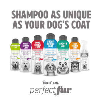 TropiClean PerfectFur Combination Coat Shampoo for Dogs 16 oz