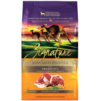 Zignature Kangaroo Limited Ingredient Formula With Probiotics Dry Dog Food 4 lb product detail number 1.0