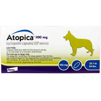 Atopica For Dogs 100 mg 30 Capsule Pk product detail number 1.0