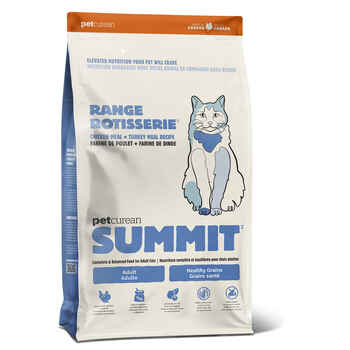 Petcurean Summit Range Rotisserie Chicken Meal + Turkey Mean Recipe Adult Dry Cat Food 3 lb Bag product detail number 1.0