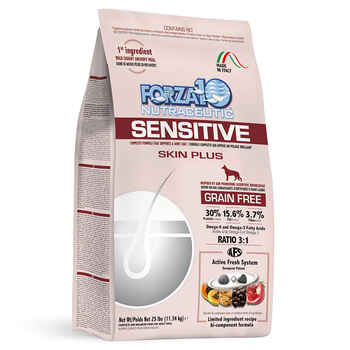 Forza10 Nutraceutic Sensitive Skin Plus Grain Free Dry Dog Food 25 lb Bag product detail number 1.0