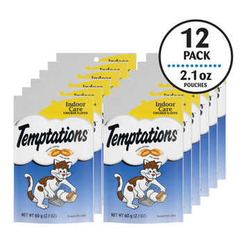 Temptations Indoor Care Chicken Flavor Cat Treats Indoor care, 2.1 oz