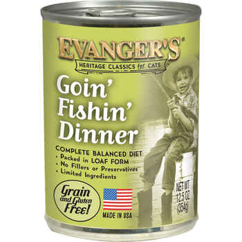 Evanger's Classic Recipes Goin' Fishin' Dinner Grain-Free Canned Cat Food 12.5 oz Can - Case of 12 product detail number 1.0