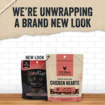 Vital Cat Freeze-Dried Cat Treats Chicken Hearts 0.8 oz