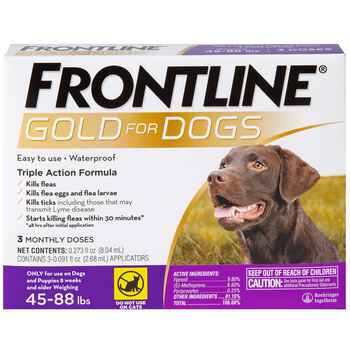 Frontline Gold 3 pk Dog Large 45-88 lbs product detail number 1.0