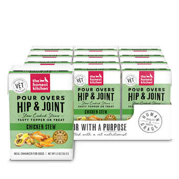 The Honest Kitchen Functional POUR OVERS Hip & Joint Support Chicken Stew Dog Food Topper 5.5 oz Box - Case of 12 product detail number 1.0
