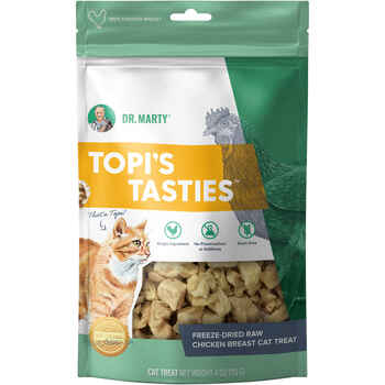 Dr. Marty Topi's Tasties Freeze-Dried Raw Chicken Breast Cat Treats - 4 oz  Bag product detail number 1.0