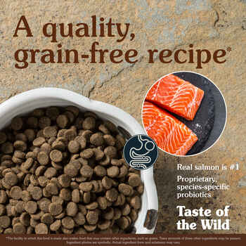 Taste of the Wild Pacific Stream Canine Recipe Smoke-Flavored Salmon Dry Dog Food - 5 lb Bag