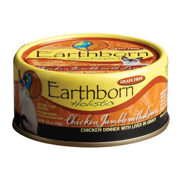 Earthborn Holistic Grain Free Chicken Jumble with Liver Canned Cat Food 5.5-oz, case of 24 product detail number 1.0