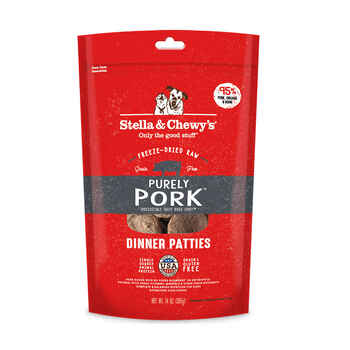 Stella & Chewy's Purely Pork Freeze-Dried Raw Dinner Patties Dog Food 14oz product detail number 1.0