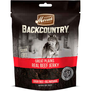 Merrick Backcountry Great Plains Grain Free Real Beef Jerky Dog Treats 4.5-oz product detail number 1.0