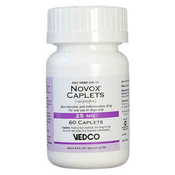 Novox Carprofen - Generic to Rimadyl 25 mg Caplets 60 ct product detail number 1.0