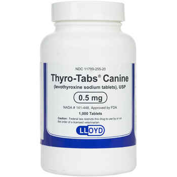 Levothyroxine Sodium Tablets (Thyro-Tabs) 0.5 mg (sold per tablet) product detail number 1.0