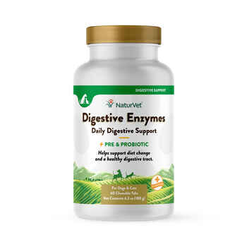 NaturVet Digestive Enzymes Plus Probiotic Tablets 60 ct product detail number 1.0