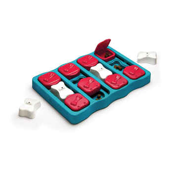 Nina Ottosson by Outward Hound Dog Brick Puzzle Game Large, Blue - 12.75" x 9" x 2" product detail number 1.0