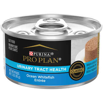 Purina Pro Plan Adult Urinary Tract Health Ocean Whitefish Entree Classic Wet Cat Food 3 oz Cans (Case of 24) product detail number 1.0