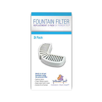 Pioneer Pet Replacement Filter For Ceramic & SS Fountains (3 Pack)