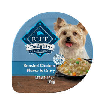 Blue Buffalo BLUE Delights Adult Rotisserie Chicken Flavor in Hearty Gravy Small Breed Wet Dog Food 3.5 oz Cup - Case of 12 product detail number 1.0