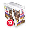 Hill's Science Diet Sensitive Stomach & Skin Chicken & Beef Dinner Wet Cat Food Pouches - 2.8 oz Pouches - Pack of 24