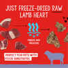 Stella & Chewy's Lamb Heart Freeze-Dried Raw Dog Treats