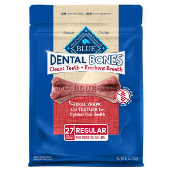 Blue Buffalo BLUE Dental Bones Dental Dog Chew Treats Regular - 27 oz Bag product detail number 1.0