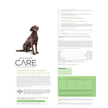 Diamond Care Adult Sensitive Skin Formula Dry Dog Food - 8 lb Bag
