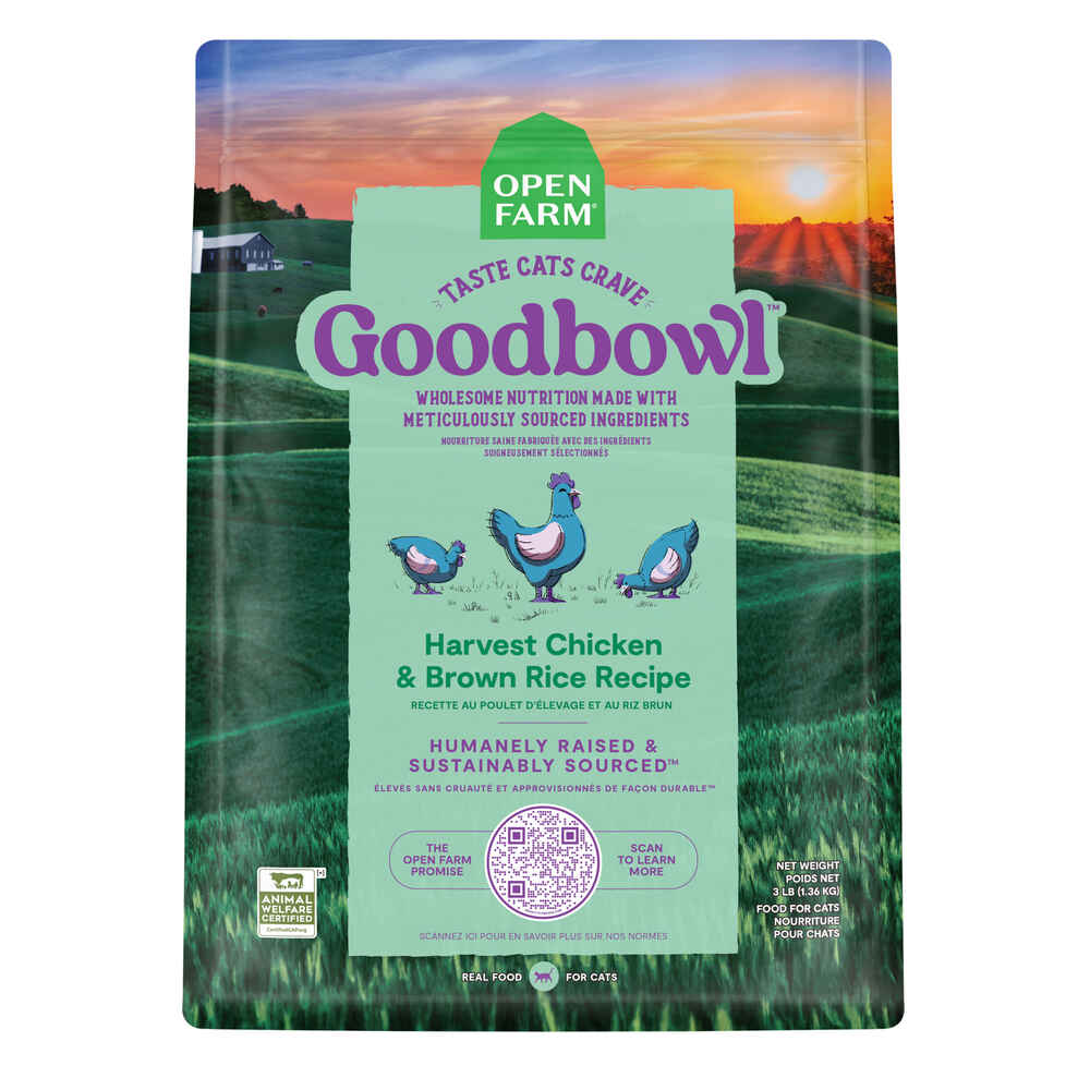 Open Farm Goodbowl Harvest Chicken & Brown Rice Recipe Dry Cat Food