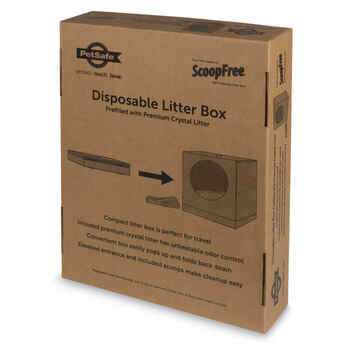 PetSafe Disposable Cat Litter Box with ScoopFree Crystal Cat Litter 