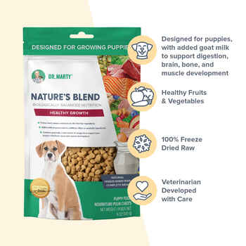 Dr. Marty Nature's Blend Healthy Growth Premium Freeze-Dried Raw Puppy Food 6 oz Bag