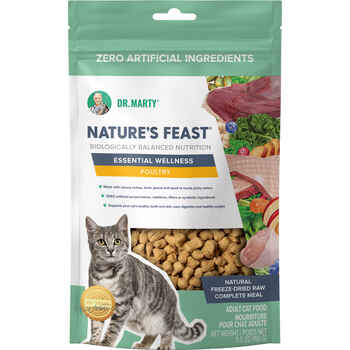 Dr. Marty Nature's Feast Essential Wellness Freeze Dried Raw Cat Food - Poultry 5.5. oz product detail number 1.0