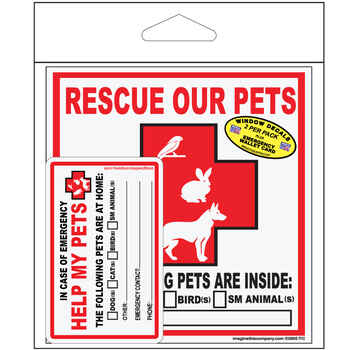 Rescue Our Pets Sign 2 Decals & 1 Wallet Card Set product detail number 1.0