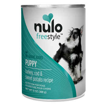 Nulo FreeStyle Turkey, Cod & Sweet Potato Pate Puppy Dog Food 12 13oz cans product detail number 1.0