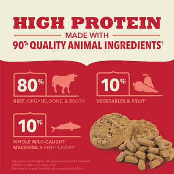 ACANA Farm-Raised Beef Recipe Freeze-Dried Dog Food Patties 14 oz Bag