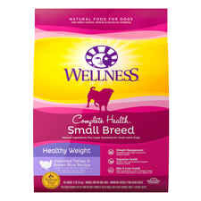 Wellness Complete Health Small Breed Healthy Weight Turkey & Brown Rice Recipe Dry Dog Food 12 lb Bag-product-tile
