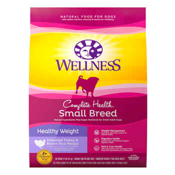 Wellness Complete Health Small Breed Healthy Weight Turkey & Brown Rice Recipe Dry Dog Food 12 lb Bag product detail number 1.0
