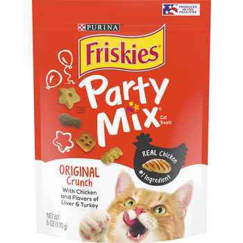 Friskies Party Mix Original Crunch Cat Treats 6 oz Pouch product detail number 1.0