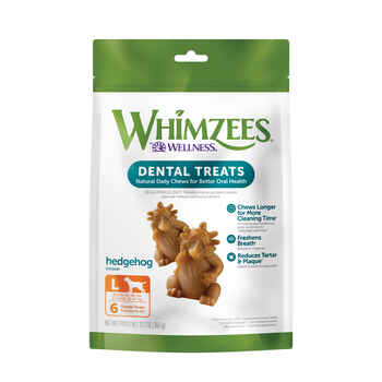 Whimzees® by Wellness Hedgehog Natural Grain Free Dental Chews for Dogs Large  - 6 count - 12.7 oz Bag product detail number 1.0