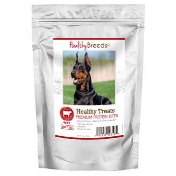 Healthy Breeds Doberman Pinscher Healthy Treats Premium Protein Bites Beef Dog Treats 10oz product detail number 1.0