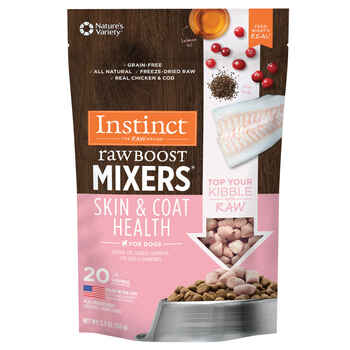 Instinct Raw Boost Mixers Skin & Coat Health Freeze-Dried Raw Dog Food Topper - 5.5 oz Bag product detail number 1.0