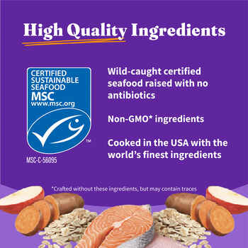 Halo Holistic Adult Dog Healthy Grains Wild-caught Salmon & Whitefish Dog Food 21lb