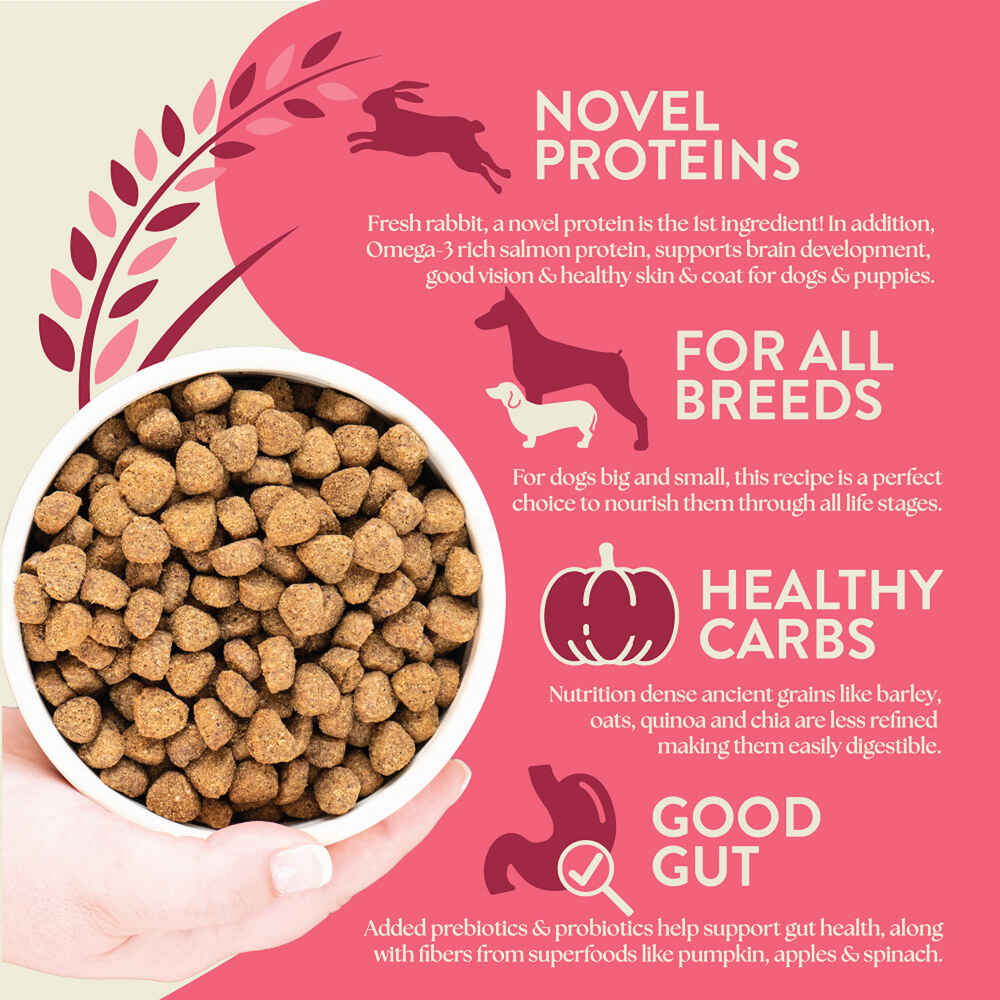 Earthborn Holistic Ancient Grains & Superfoods Unrefined Roasted Rabbit Recipe Dry Dog Food