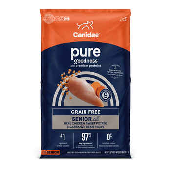 Canidae PURE Grain Free Senior Chicken, Sweet Potato and Garbanzo Bean Recipe Dry Dog Food 22 lb Bag product detail number 1.0