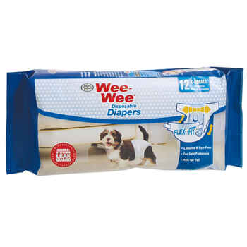 Four Paws Wee-Wee Disposable Diapers 12 pack White Extra Small product detail number 1.0
