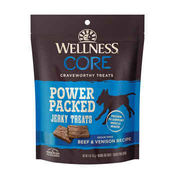 Wellness Core Grain Free Pure Beef Venison Jerky for Dogs 4oz product detail number 1.0