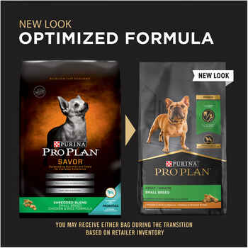 Purina Pro Plan Adult Small Breed Shredded Blend Chicken & Rice Formula